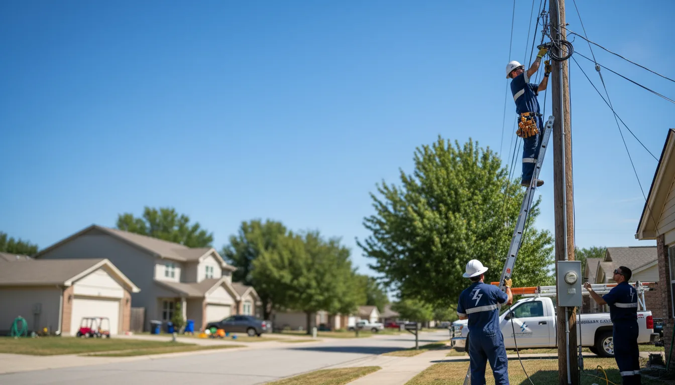 Residential electrician providing installation services in Turner, ME